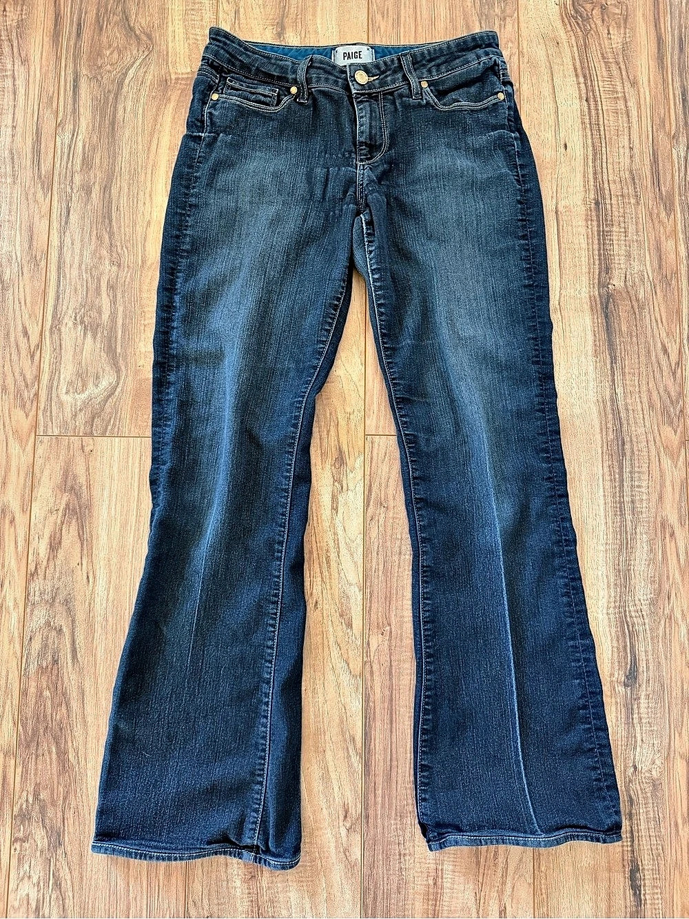 PAIGE Skyline Bootcut Jeans in Blue Waist 29